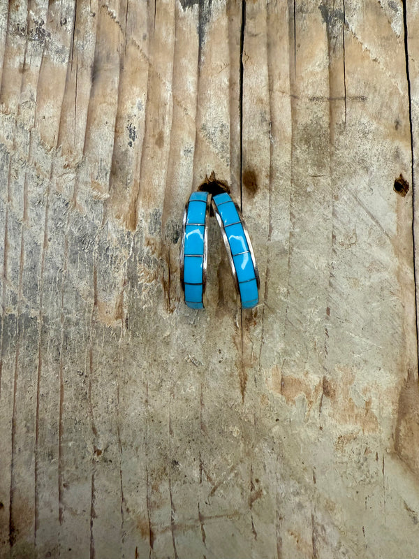 Glendale Inlay Mini Hoops